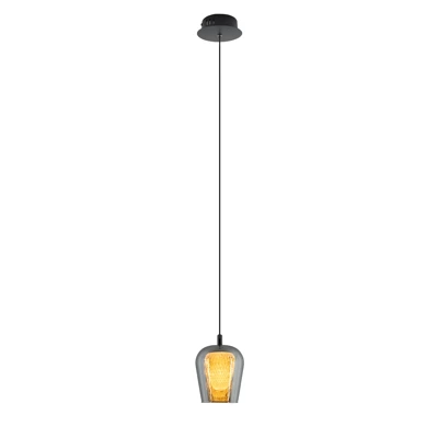 Lampa Wisząca Keso 1 LED czarna (PL0141-1) - Yaskr